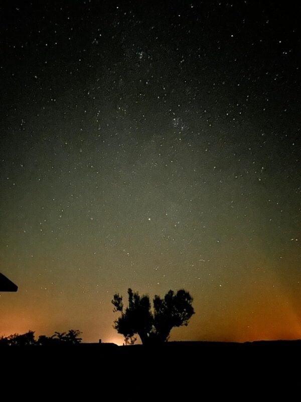 amaneciendo en cabezo Buñuel,Asi es la aurora y la Via lactea